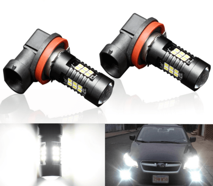 2Pcs H8 H11 Led HB4 9006 HB3 9005 Fog Lights Bulb 3030SMD 1200LM 6000K White Car Driving Running Lamp Auto Leds Light 12