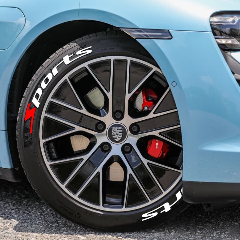 SPORTS series car tire letter sticker DIY sticker personalized modification sticker 3D three-dimensional all-in-ode tire