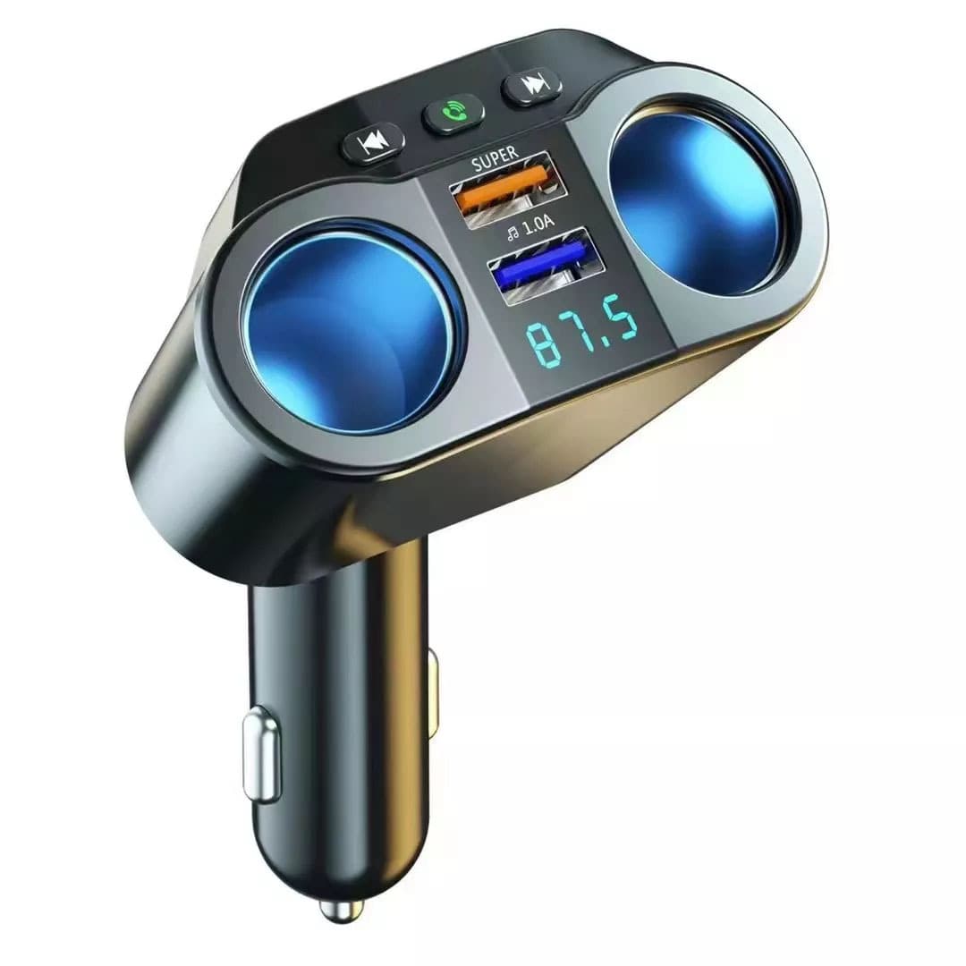KC-01 car charger with one to two USB ports intelligent digital display QC3.0 fast charging multifunctional car cigarett