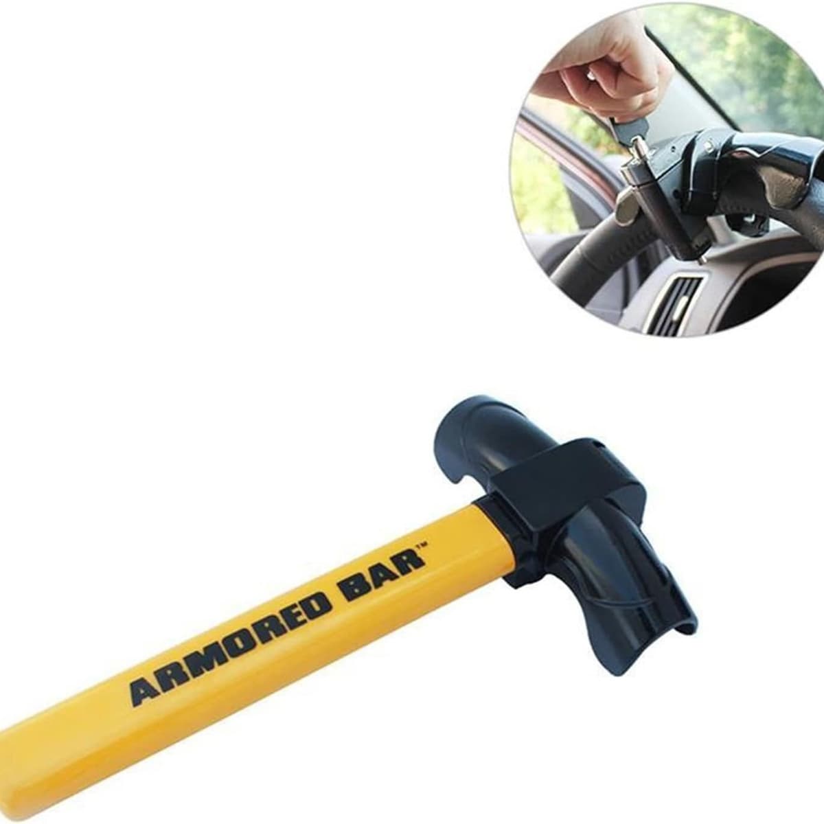 Car anti-theft lock steel steering wheel lock four interlocking anti-theft T-shaped lock strap 